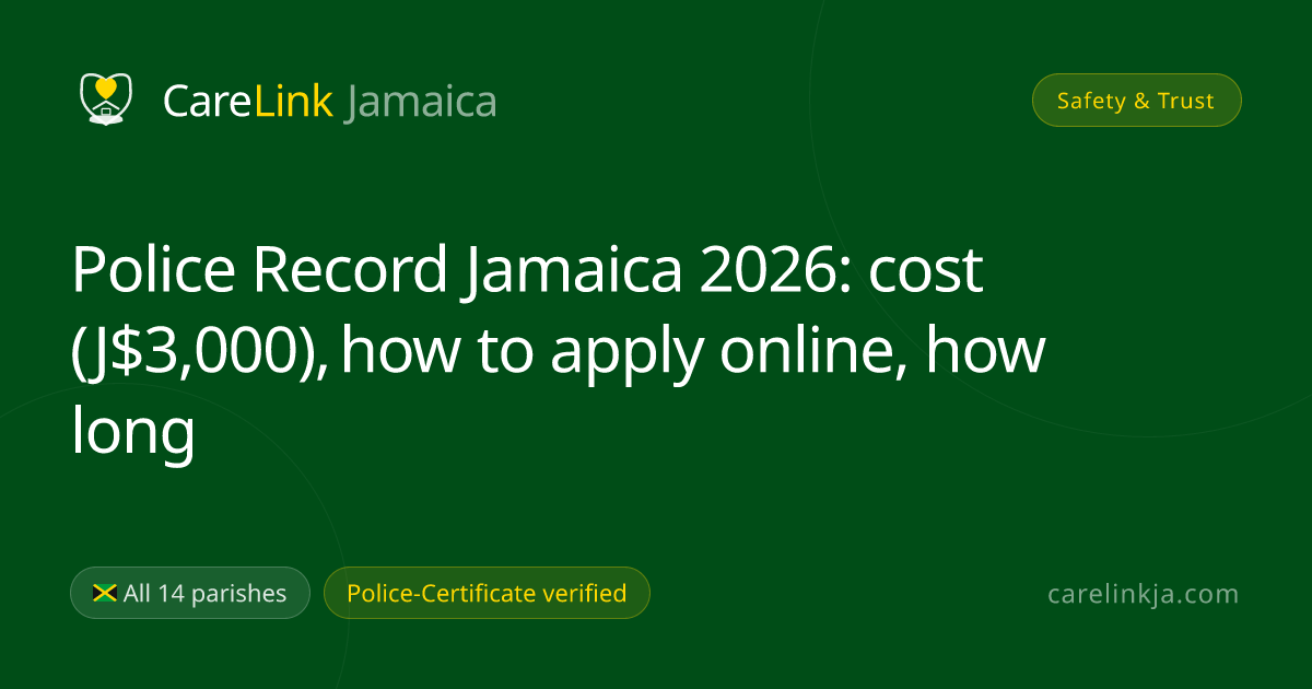 JCF Police Record Jamaica: cost, how to apply & red flags (2026 ...